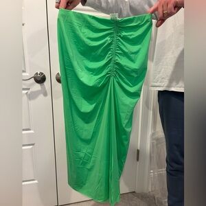 Vix Green Skirt with slit  - Cover Up